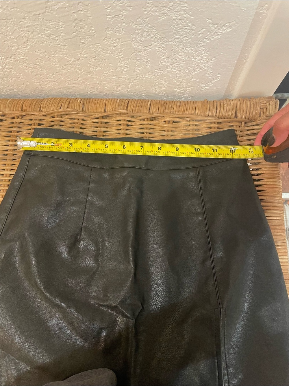 Lioness Black Faux Leather Skirt - Sleek Minimal Style, zipper back , high waist